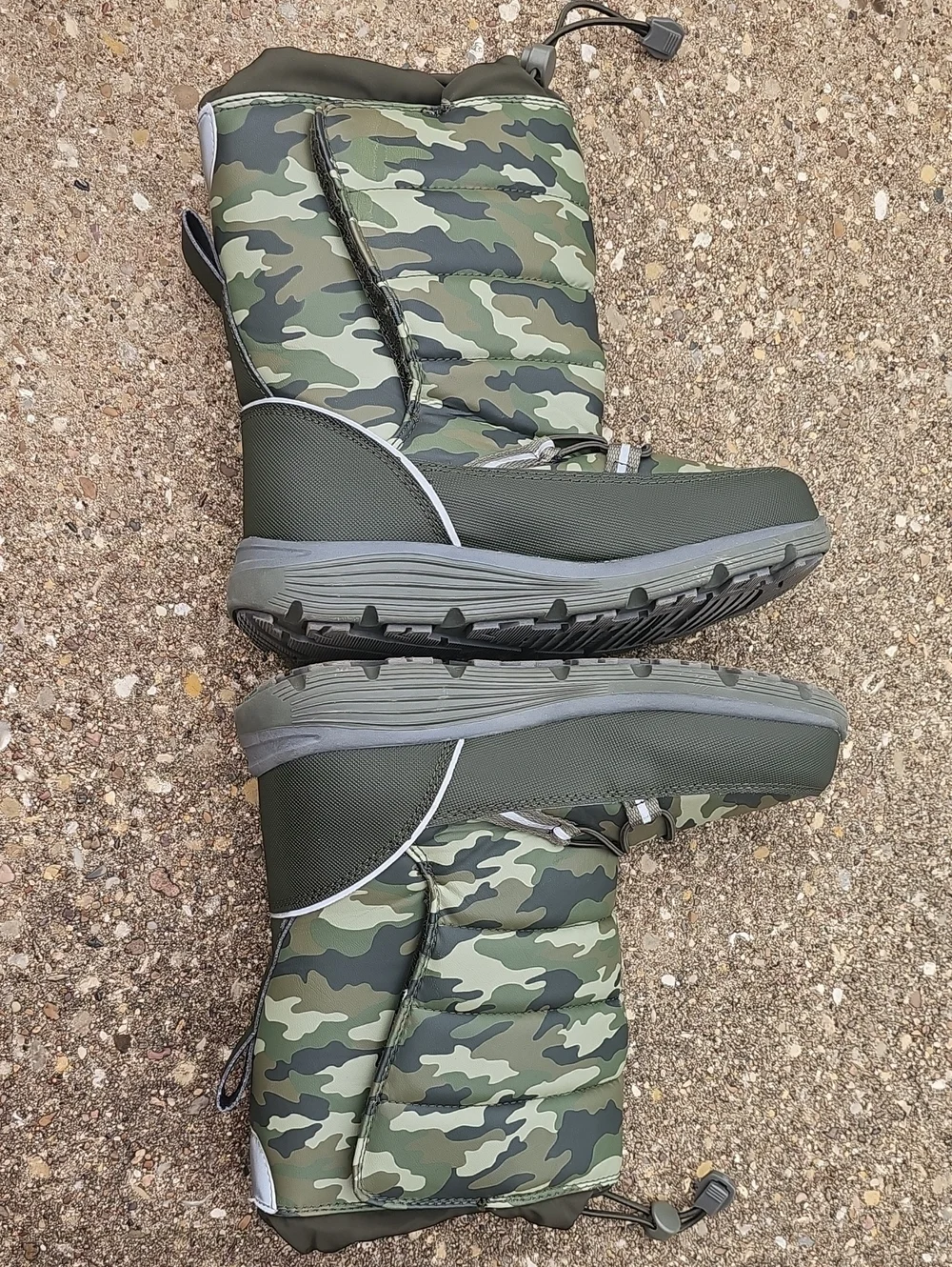 Lands' End Snow Flurry Camo Pattern Winter Snow Boots Youth Kids 2